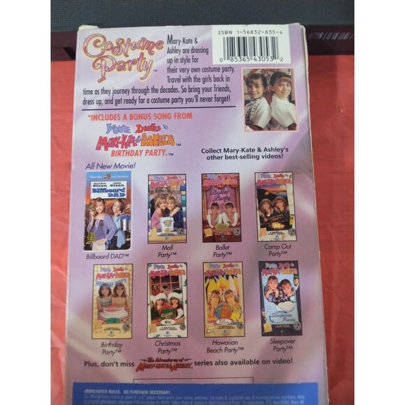 🌍5/$10🌏 Untested VHS You're Invited to Mary-Kate & Ashley's Costume Party - Picture 3 of 4